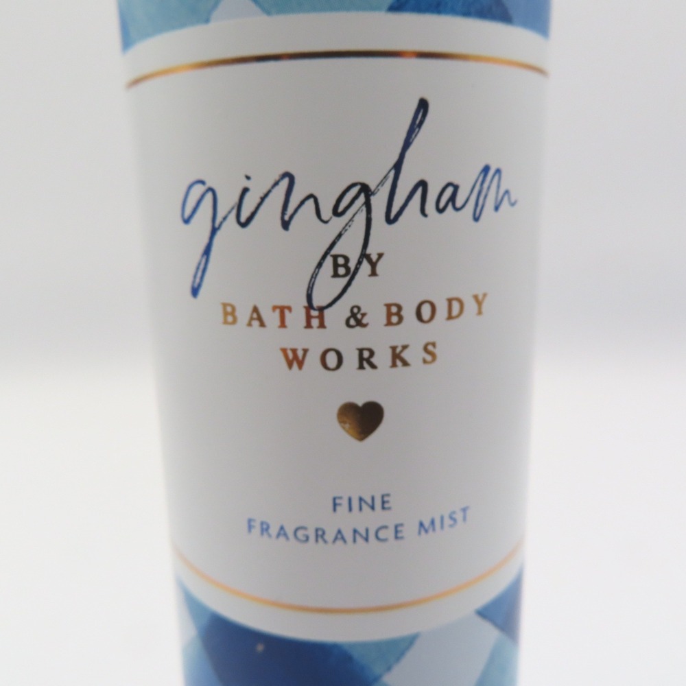 Bath &‎ Body Works Gingham Fine Fragrance Mist 8 fl oz Blue Freesia White Peach - Picture 3 of 6